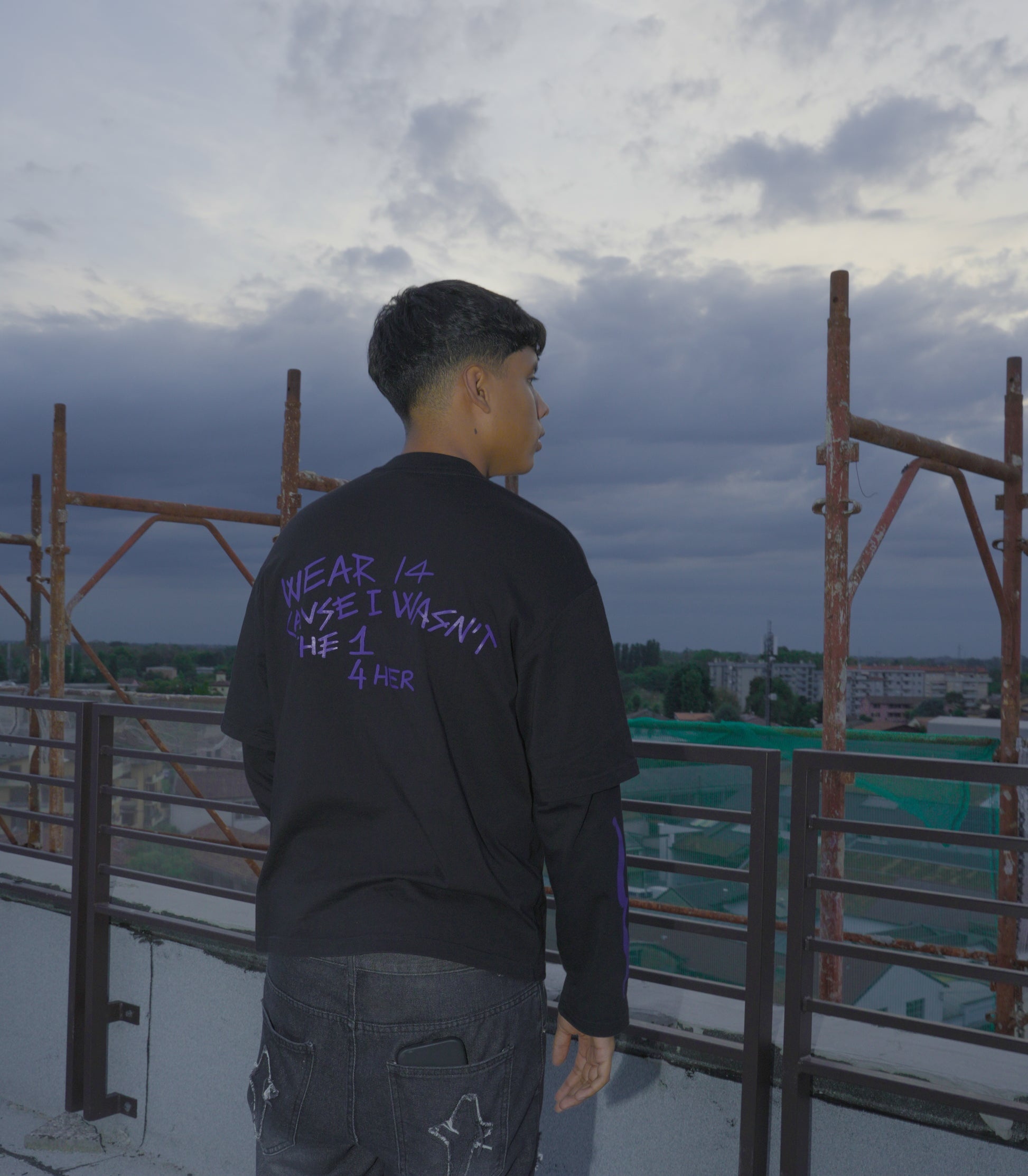 WEAR14 DOUBLE-SLEEVE BLACK